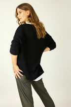 Black Fluffy Overtop - SALE