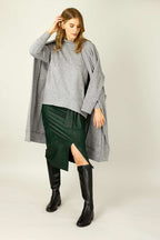 Grey Lux Oversized Jumper - SALE