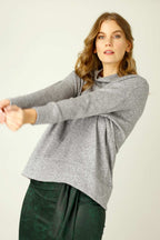 Grey Lux Oversized Jumper - SALE