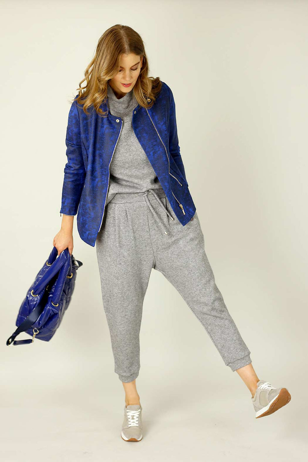 Grey Lux Oversized Jumper - SALE