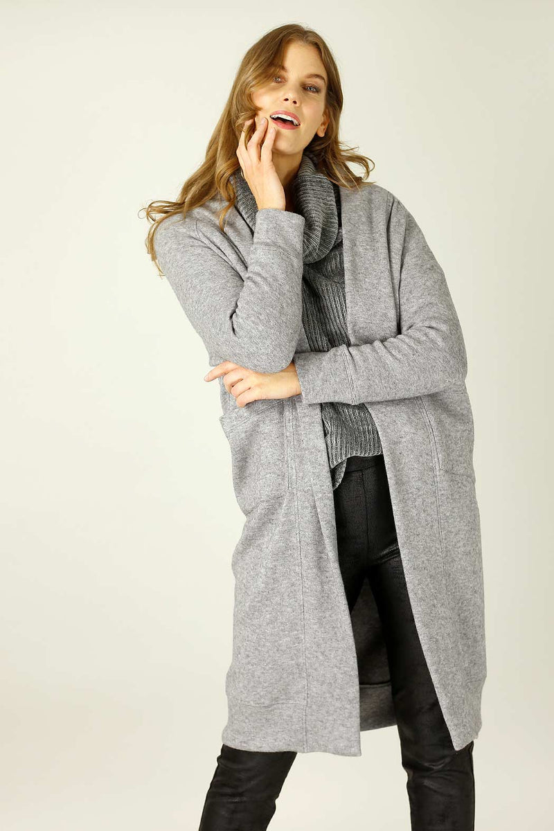 Grey Lux Raglan Cardi - SALE