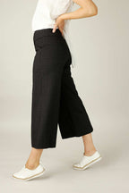 Black Grey Ponte Jet Culotte - SALE