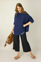 Dark Stripe Ponte Jet Culotte - SALE