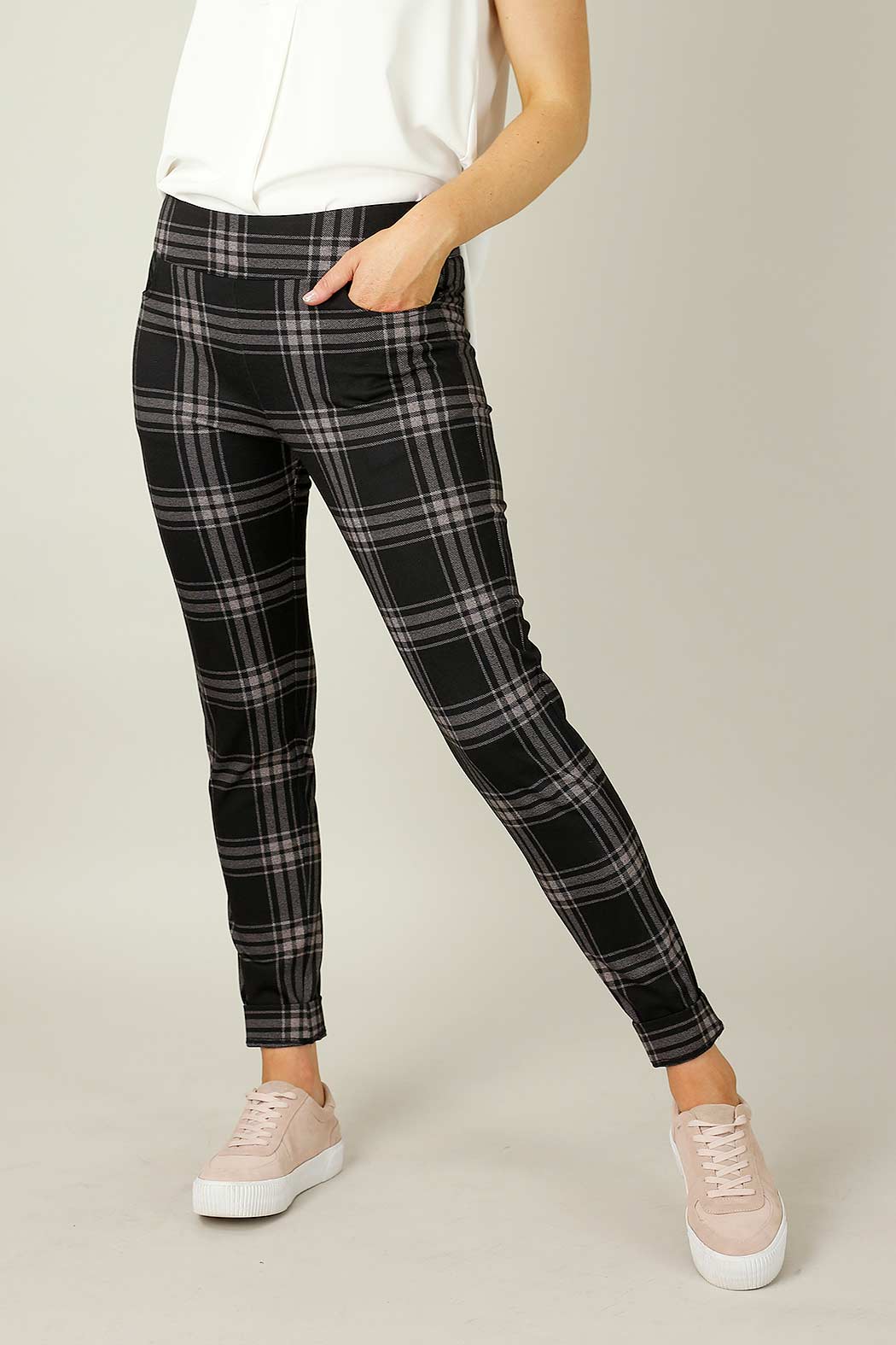 Check Ponte Relaxed Slim Jean - SALE