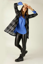 Black & White Check London Coat - SALE