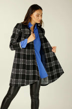 Black & White Check London Coat - SALE