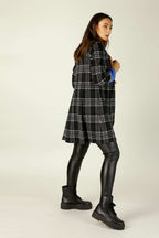Black & White Check London Coat - SALE