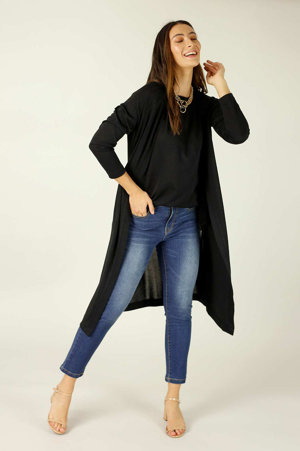 Black Woolly Lounge Cardi - SALE