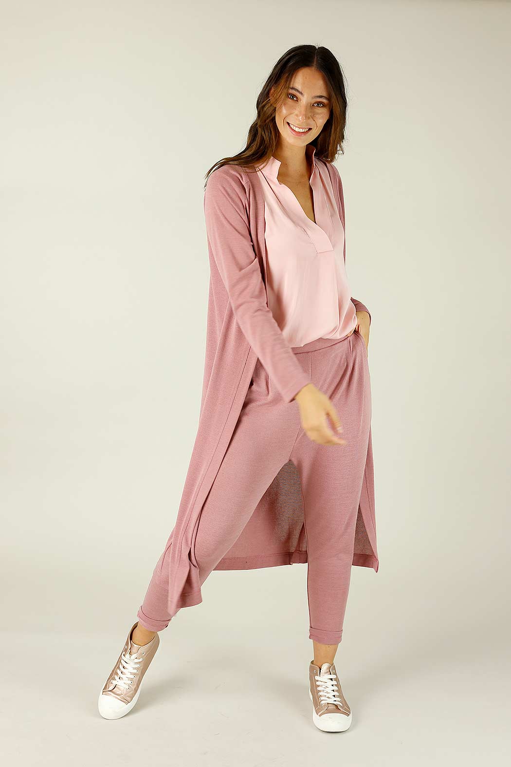 Rose Woolly Lounge Cardi - SALE