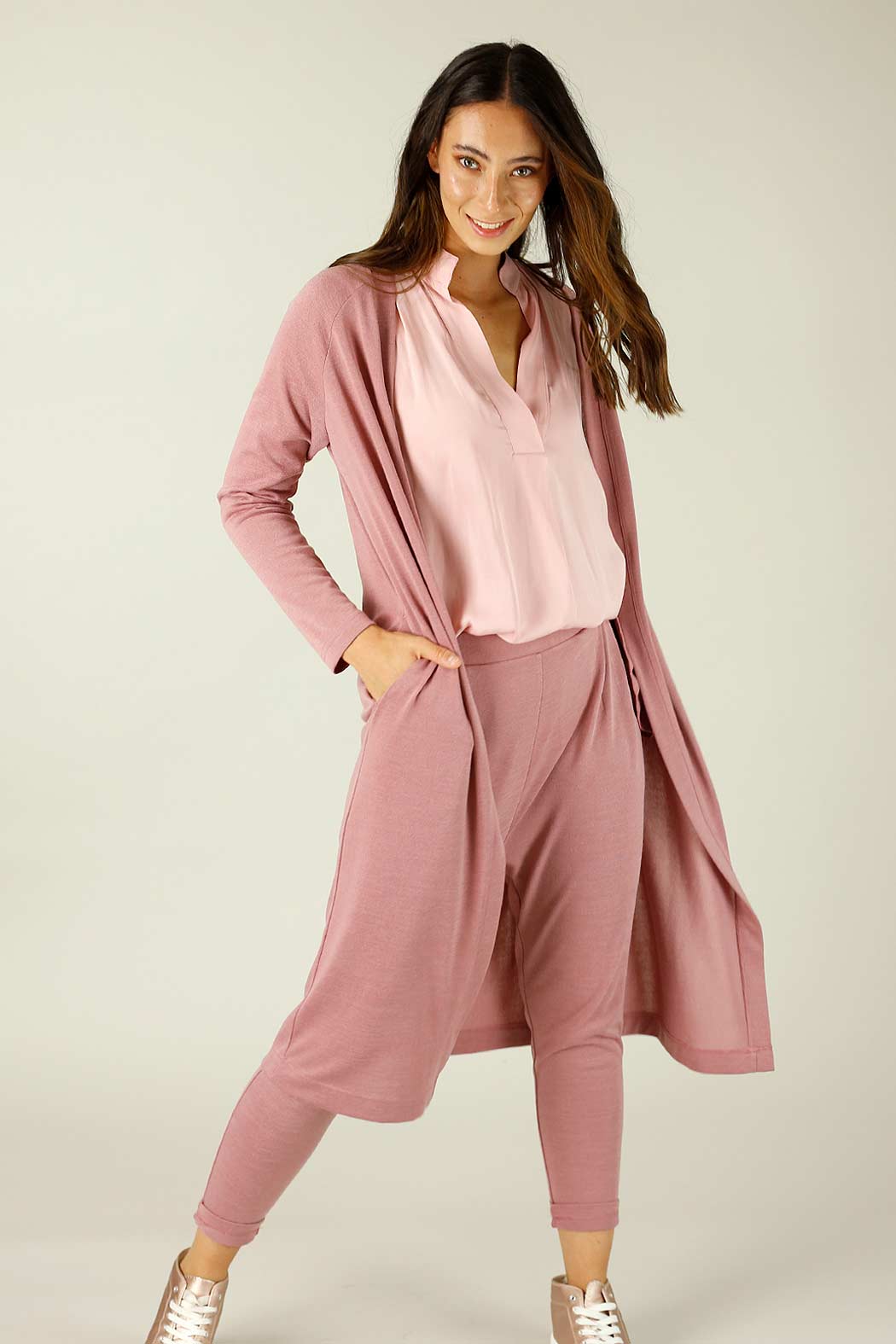 Rose Woolly Lounge Cardi - SALE