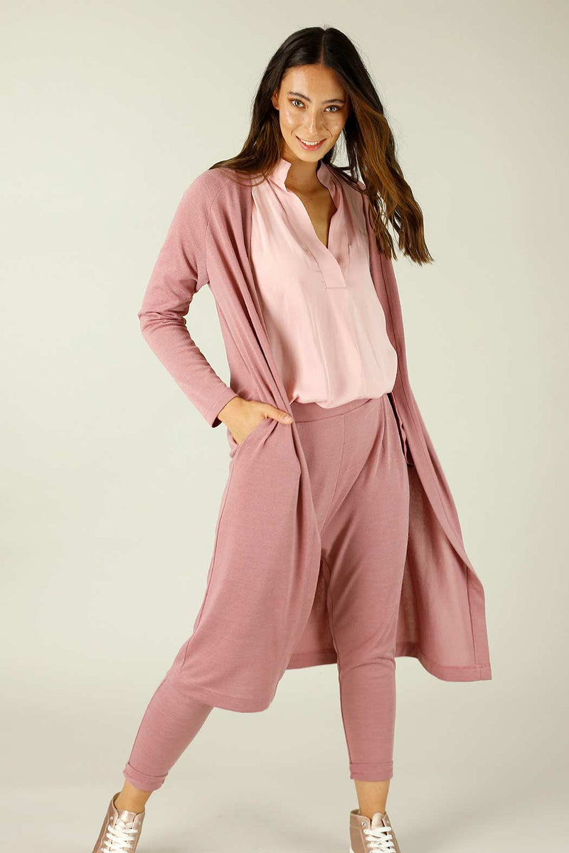 Rose Woolly Lounge Cardi - SALE