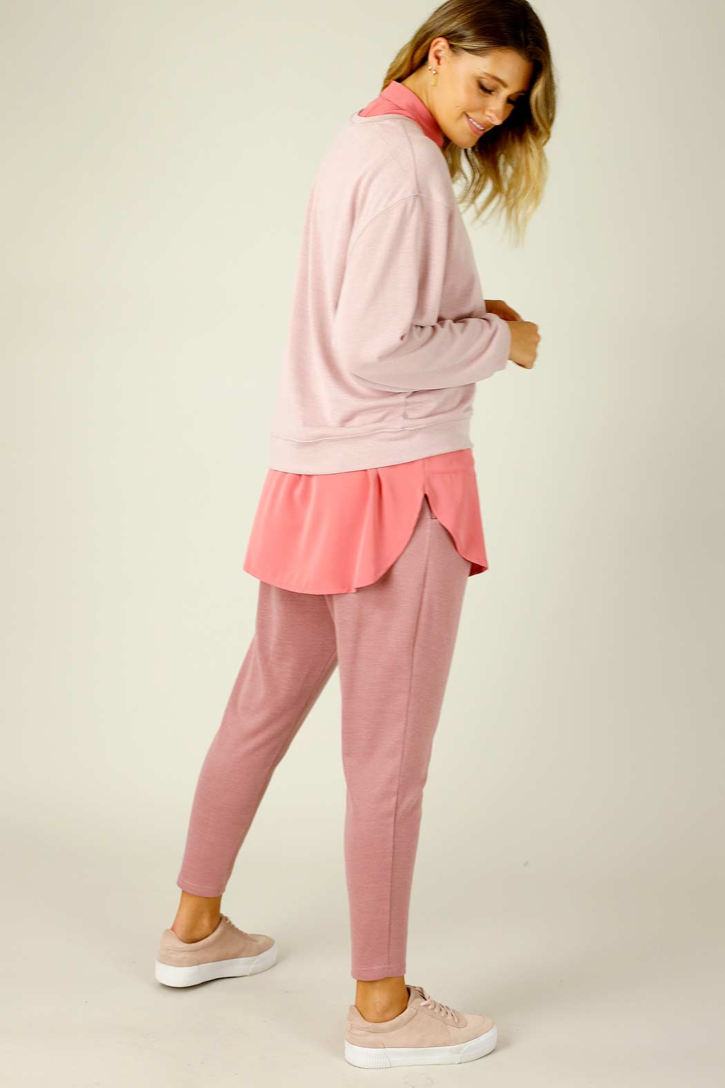 Light Pink Woolly Crew Jumper - FINAL SALE