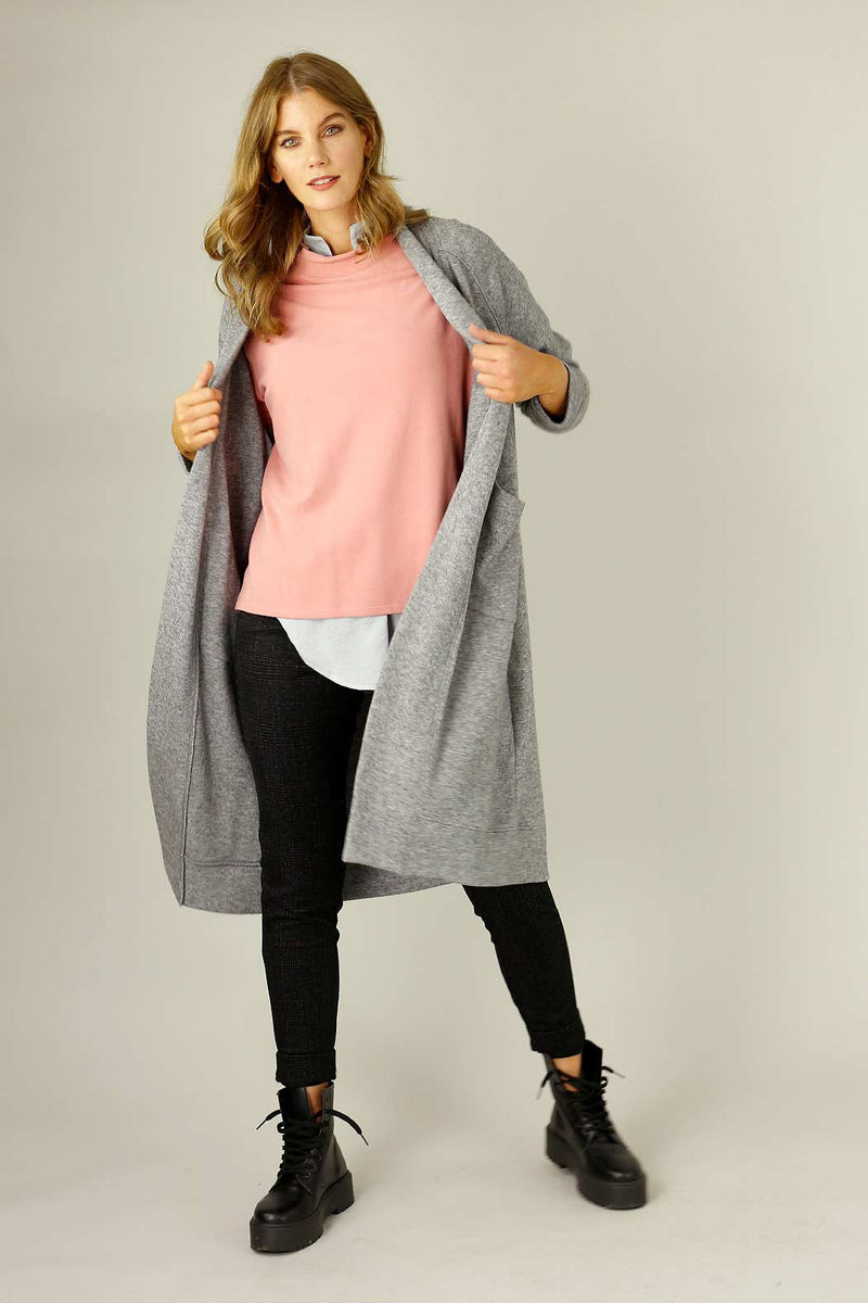 Charcoal Ponte Relaxed Slim Jean