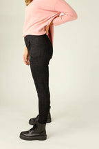 Charcoal Ponte Relaxed Slim Jean