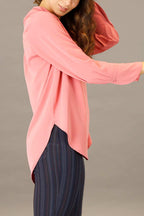Rosehip Soft Touch Drape Blouse