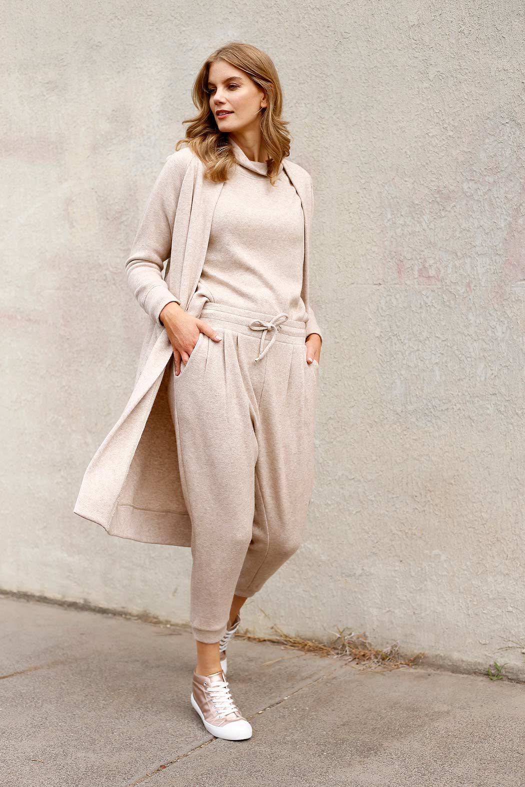 Beige Lux Oversized Jumper - FINAL SALE