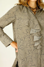 Mocha Floral Nano Waterfall Shirt - FINAL SALE