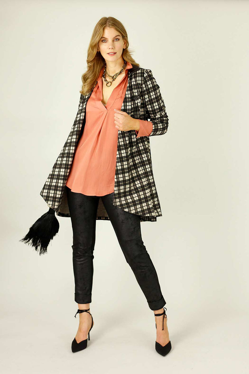 Peach Seta Gatsby Shirt