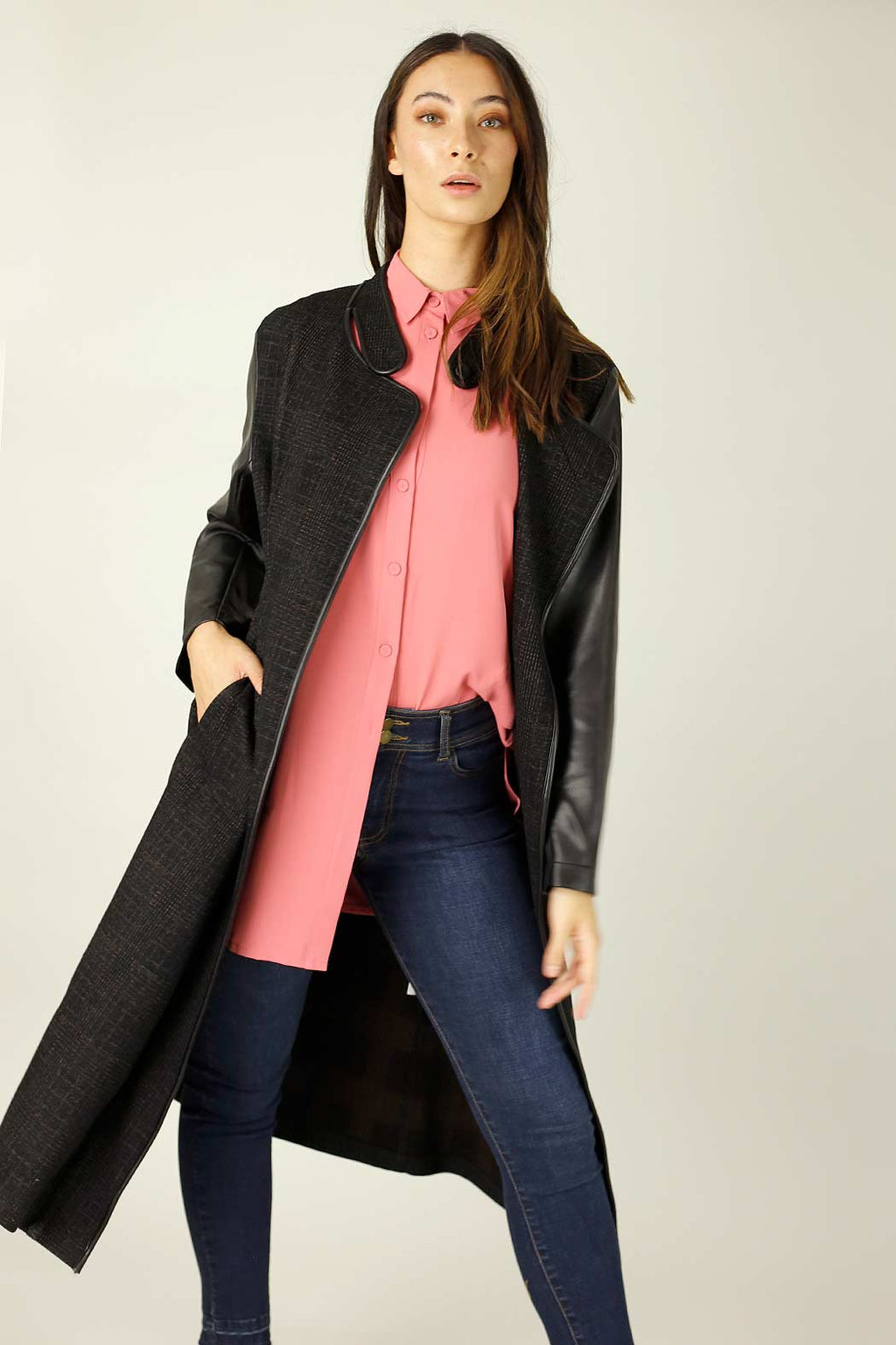 Charcoal Ponte Queens Coat - SALE