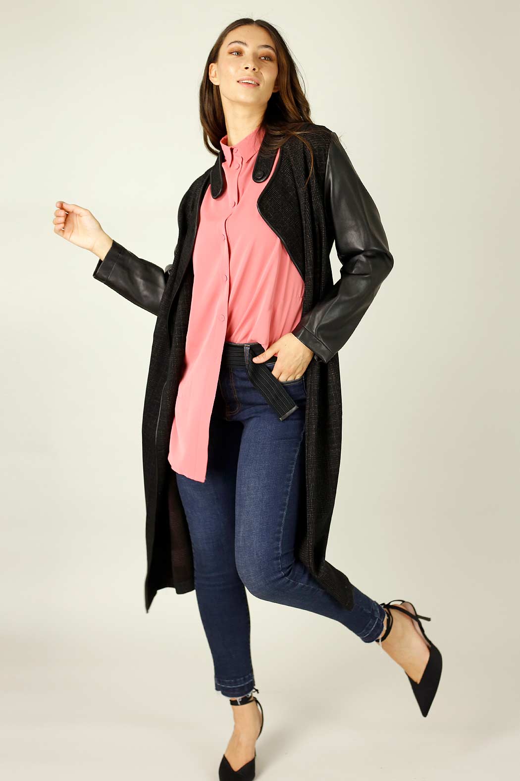 Charcoal Ponte Queens Coat - SALE