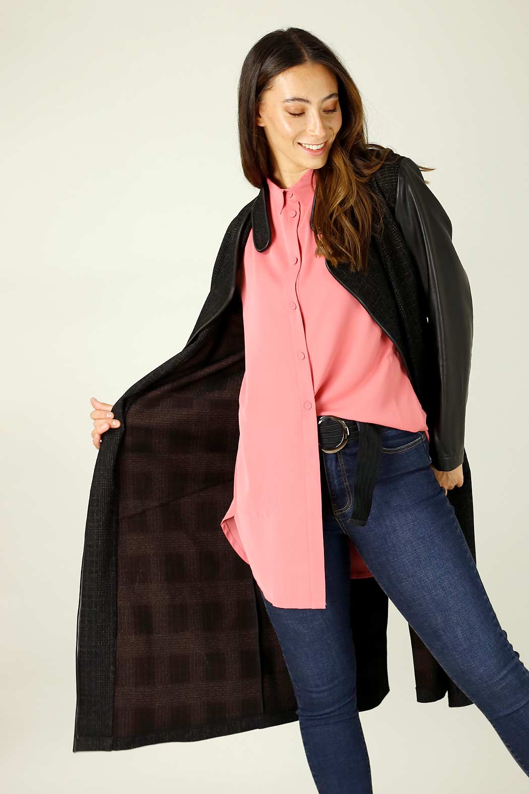 Charcoal Ponte Queens Coat - SALE