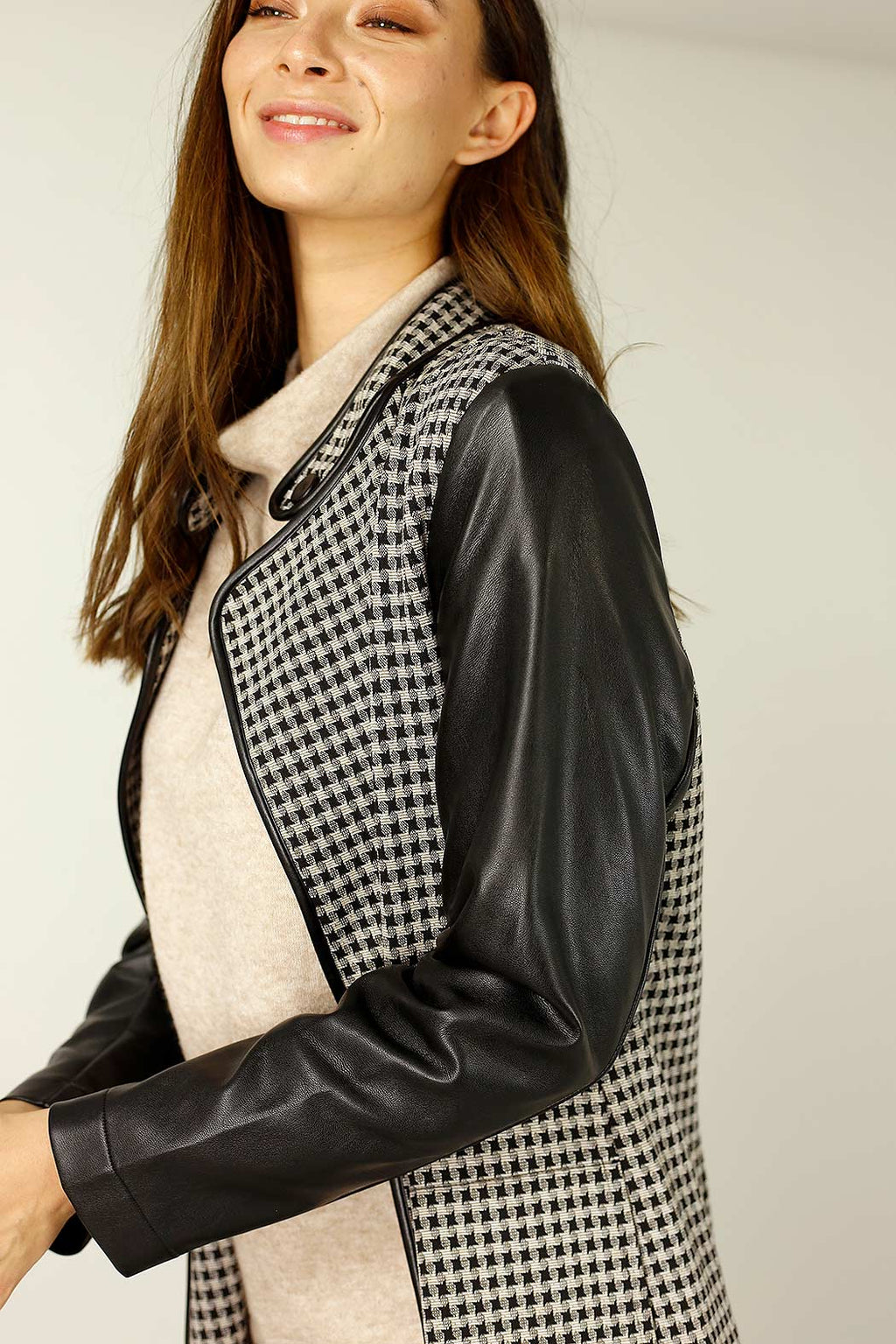 Herringbone Ponte Queens Coat - SALE