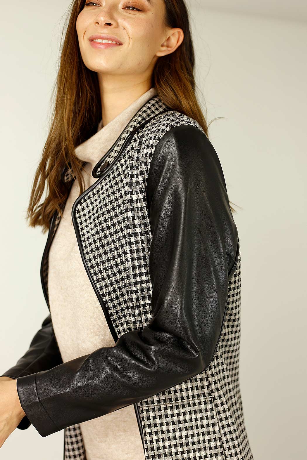 Herringbone Ponte Queens Coat - SALE