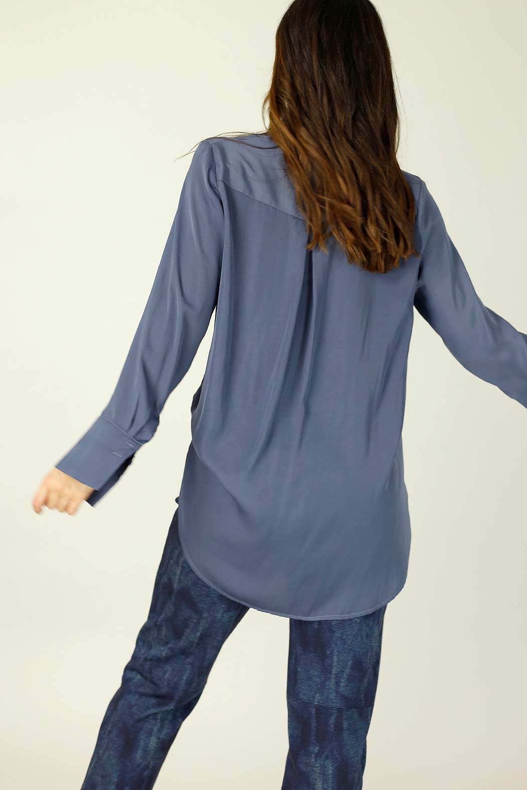 Chambray Seta Boyfriend Shirt - SALE