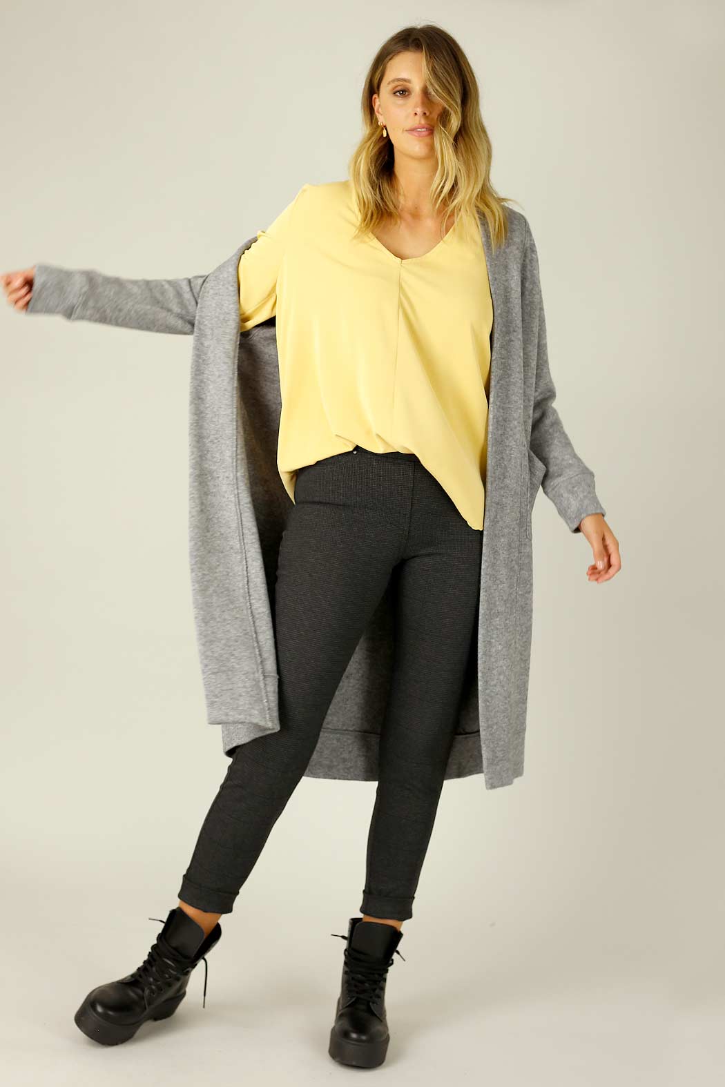 Charcoal Firm Hold Relaxed Slim Jean -SALE