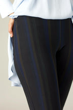 Dark Stripe Ponte Relaxed Slim Jean - FINAL SALE