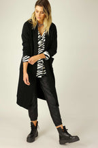 Black Lux Raglan Cardi - SALE
