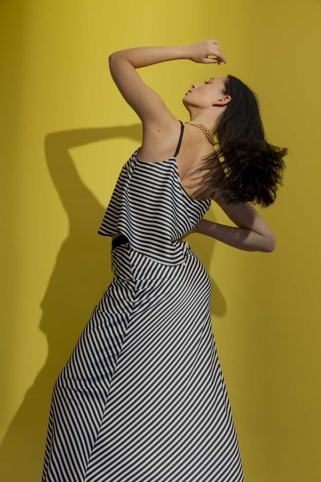 Thin Stripe Silky Summer Cami