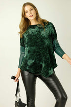 Forest Velour Tie Dye Top - FINAL SALE