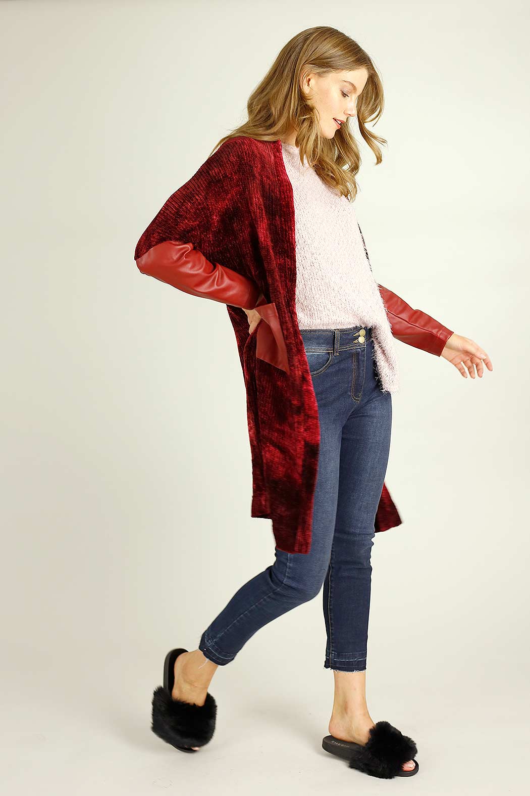 Flame Velour Tie Dye Cardigan - FINAL SALE