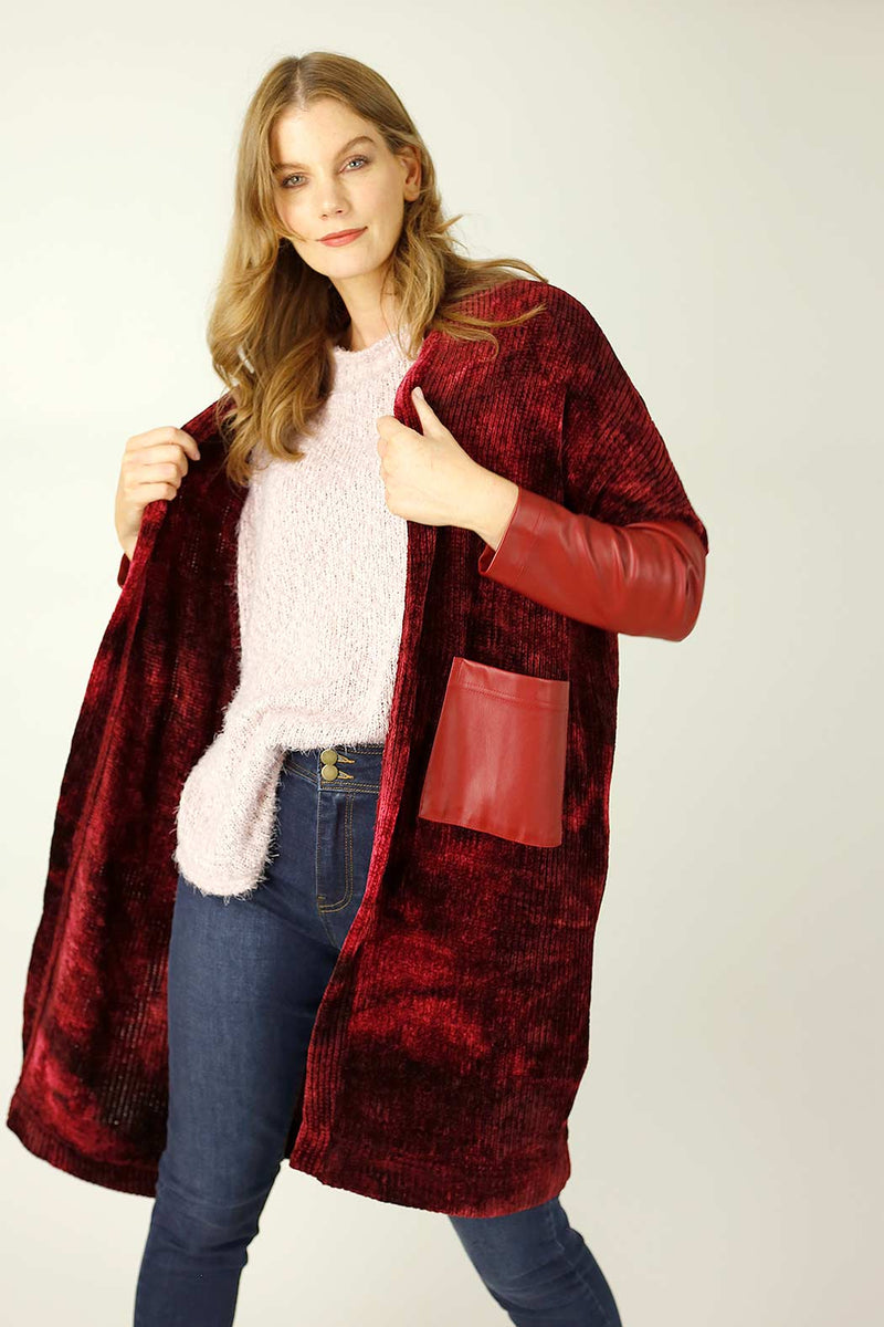 Flame Velour Tie Dye Cardigan - FINAL SALE