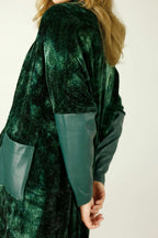 Forest Velour Tie Dye Cardigan - FINAL SALE