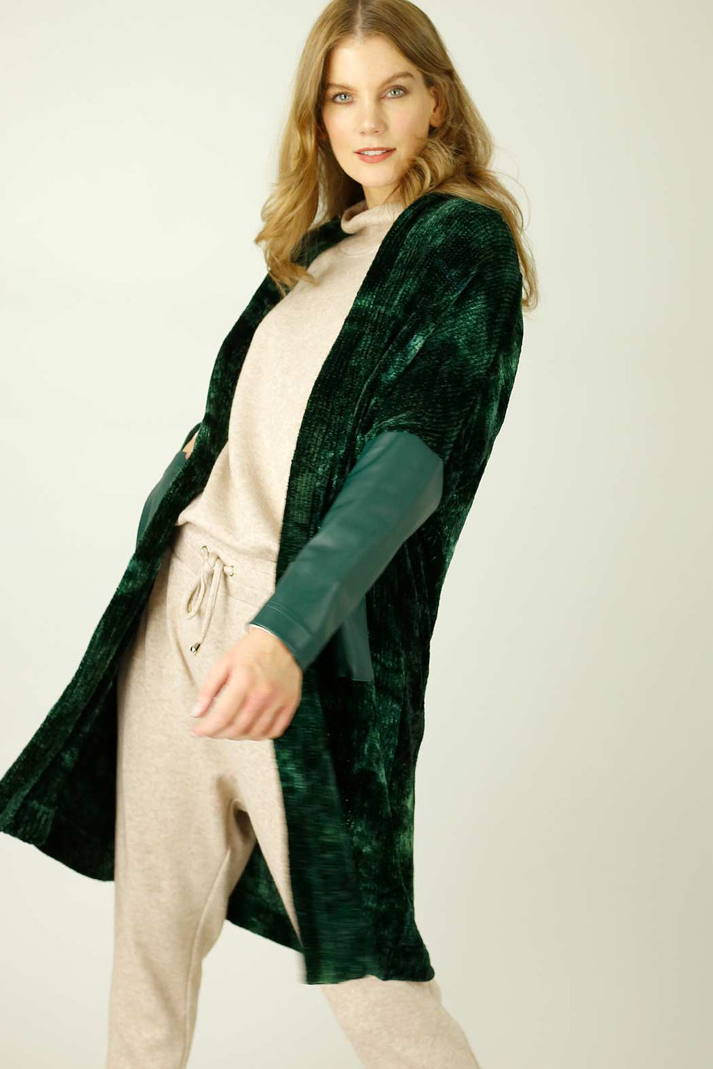 Forest Velour Tie Dye Cardigan - FINAL SALE
