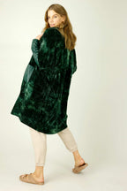 Forest Velour Tie Dye Cardigan - FINAL SALE