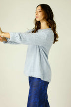 Light Blue Eyelash Knit Genie Jumper