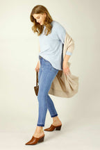 Light Blue Eyelash Knit Genie Jumper