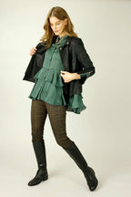 Teal Silky Paris Shirt - SALE