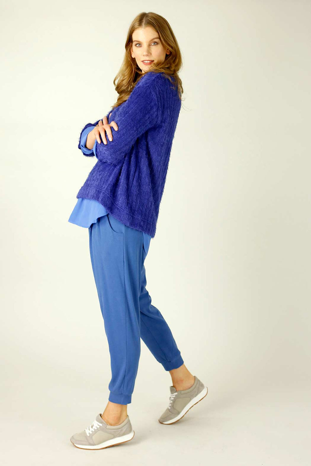 Cobalt Eyelash Knit Genie Jumper