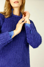 Cobalt Eyelash Knit Genie Jumper