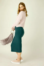 Forest Jersey Midi Skirt - FINAL SALE