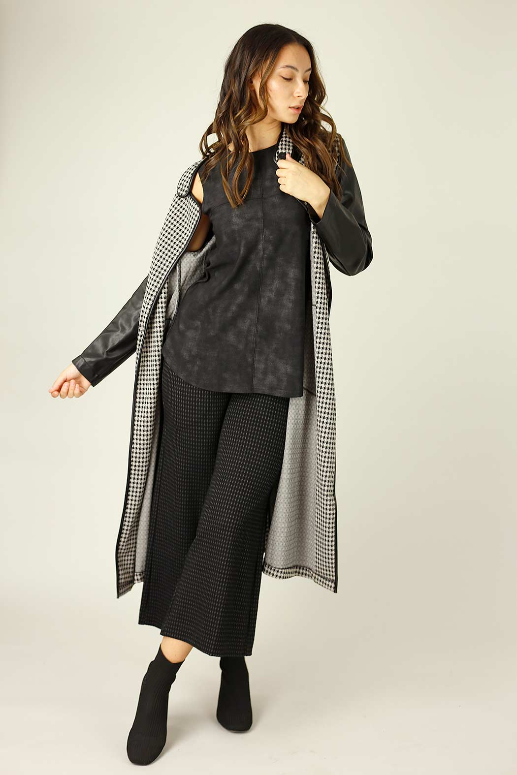 Black Leatherette Matrix Cami - FINAL SALE