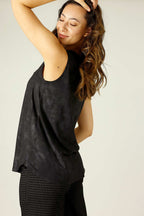 Black Leatherette Matrix Cami - FINAL SALE