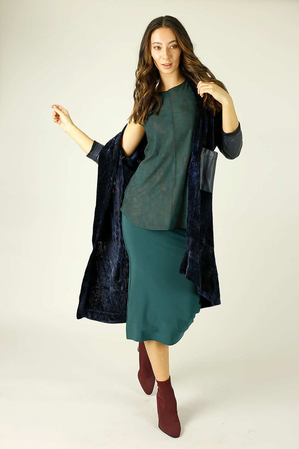 Green Leatherette Matrix Cami - SALE