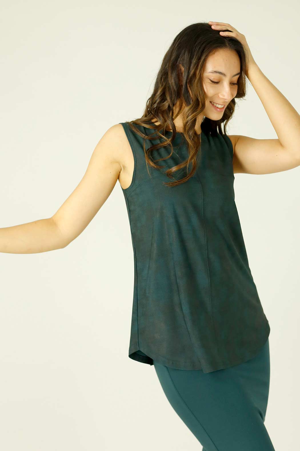 Green Leatherette Matrix Cami - SALE