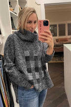 Charcoal Fur Turtle Neck