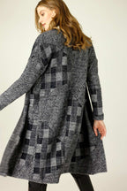 Charcoal Fur Sleek Coatigan